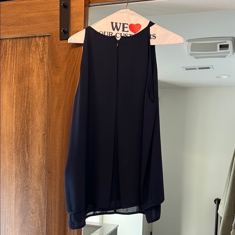Violet & Claire Navy Tank Top - Picture 3 of 3